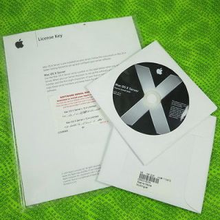 Apple Mac OS X Server 10.4 Tiger Unlimited Client Xserve G4 G5 iMac