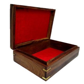 Antique Vintage Style Large Wooden Jewelry Box Decorative Storage