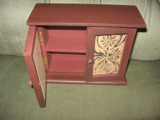 Primitive Style Cabinet Pie Safe Good for Spices or Small Items
