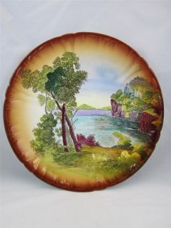 Antique German Franz Anton Mehlem Bonn Painted Plate   1870  1920