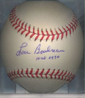 Lou Boudreau Cleveland Indians 1970 HOF Autographed Signed OAL