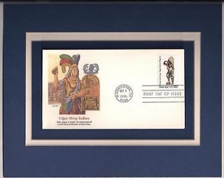Cigar Store Indian Wood Carving 1st Day Cover Cigar Store Indian Stamp