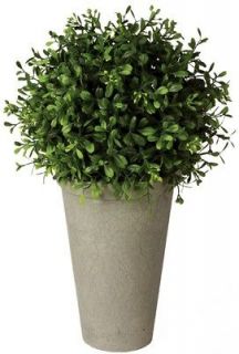 Set 4 13 Artificial Potted Ball Topiary Boxwood Greenery Plant