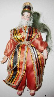 VINTAGE INTERNATIONAL COSTUME DOLL FROM TURKEY OR MOROCCO FROM 1960s
