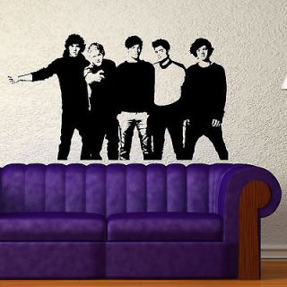 LARGE ONE DIRECTION HARRY LIAM WALL ART STENCIL STICKER POSTER