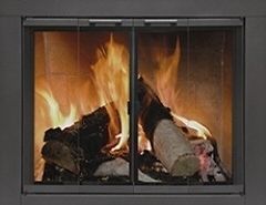 Masonry Fireplace Doors   Steel   Tempered   BiFold