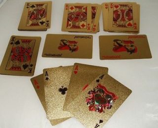 New 24 Karat 99.9% gold plated Playing Cards, full Deck with Jokers