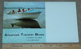 1960 60 Arkansas Traveler Fiber Glass Aluminum Boats Dealer Sales