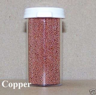 Microbeads .6mm Nail Art Mixes Acrylic Crafts Metallic Transparent