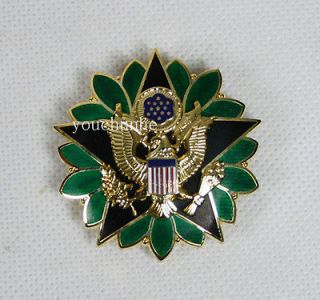 US ARMY DOD GENERAL STAFF OFFICER RANK INSIGNIA MEDAL BADGE PIN WITH