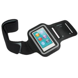 Black Sport Running Gym Armband Cover Case For Apple iPod Nano 7G