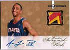 2008 09 NBA Fleer Hot Prospects GEORGE HILL Auto Rc Rookie COLOR Patch