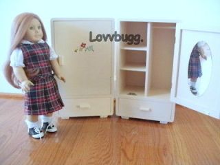 PINK Trunk Wardrobe Armoire Furniture for American Girl Doll TO STORE