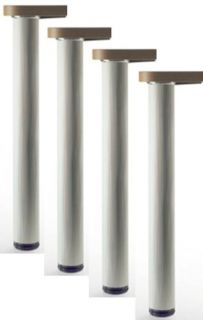 Round White Dining Table Legs 28 Tall Metal Desk Legs Set 50004 4