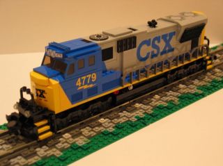 Lego stickers for CSX locomotive trains 10133 10219 10170 4536 7939