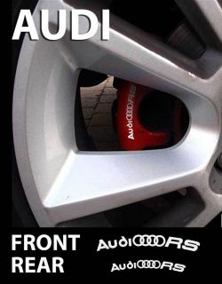 Brake Caliper Decal to fit Audi Quattro RS Audi plus rings and RS