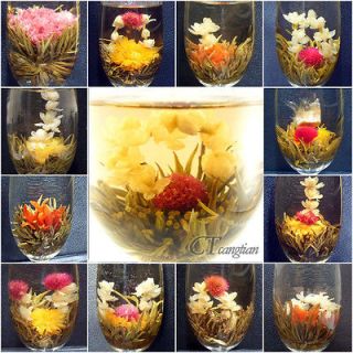 Handmade Blooming Flower Flowering Green Artistic Tea Ball   HOT ITEM