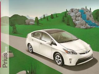NEW 2012 Toyota PRIUS Brochure TWO/THREE/ 4 (solar roof vent) /FIVE