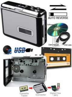 USB AUDIO CASSETTE TAPE CONVERTER TO iPOD CD  PLAYER