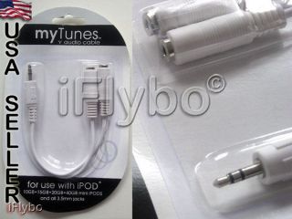 5mm Mini Jack Y Splitter Audio Stereo Headphone Cable