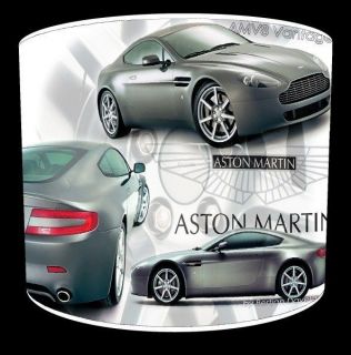 Aston Martin V8 Vantage Childrens Ceiling Table Drum Lampshade