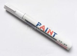 Car Motorcycle Bicycle Tyre Tread Touch Up Marker Paint Pen White For