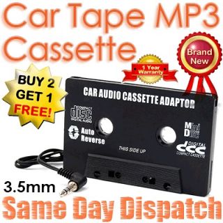 Car Audio Tape Cassette Adapter For iPhone 4S 5 5G iPad 2 3 Mini CD