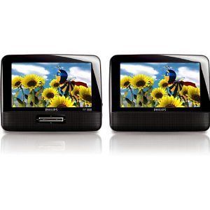 /37 7 Inch LCD Dual Screen Portable Car DVD Player Black nib Kids