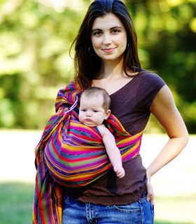 Lightly Padded MAYA WRAP Ring Sling BRIGHT STRIPE SHOP OUR STORE 4