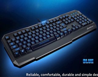 Keyboard Blue Led Professional Backlit Gaming Keyboard For PC
