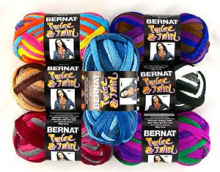 Bernat Twist & Twirl Fishnet Ruffle Mesh Knitting Needle Yarn Variety