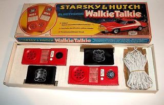 Vintage 1977 Starsky & Hutch   WALKIE TALKIE SET   Boxed MIB MOC