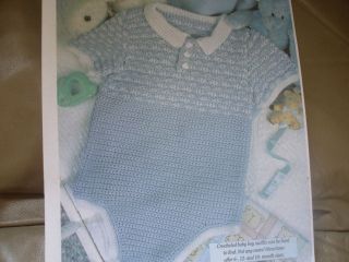 Baby Boy Onsie ~ Crochet Pattern~ sz 6,12 & 18months