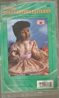 darice doll clothes pattern for the party dress sized for 15 kid