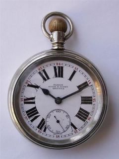 Antique Serbian Railroad Tissot Top Wind Pocket Watch