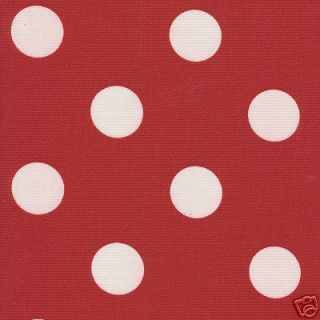 Polka Dot Red Modern Awning Sun New Famous Outdoor Fabric By the Yard