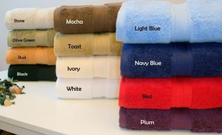 Set of 6 Luxurious Egyptian Cotton 900gsm 2 Ply Terry Cloth Face Towel
