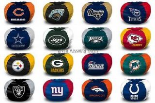 NFL Large 102 Licensed Bean Bag Chairs / Lounger Seats   Choose Your