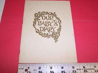 RK890 1925 Detroit Creamery Keepsake Baby Book Motte