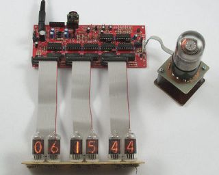 Nixie Clock Kit w/Dekatron Control   9VAC in   PCB with Parts (Rev C