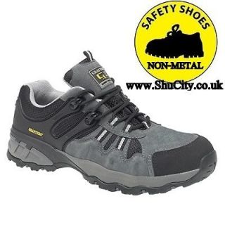 GRAFTERS Safety TRAINER/Shoes LIGHT, LEATHER, X WIDE FIT from UK 3 to