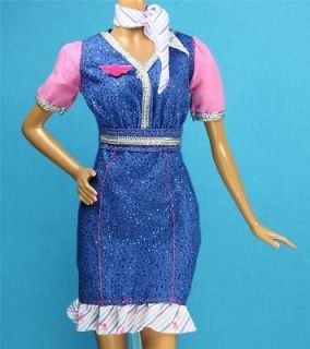 be Stewardess Flight Attendant Dress Outfit Airplane Model Muse Barbie