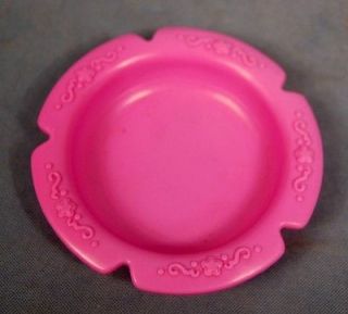 Hasbro Baby Alive Pretend Doll Replacement Dark Pink Food Bowl Dish