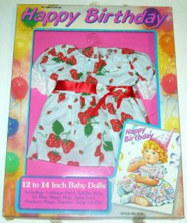 12 inch baby doll clothes