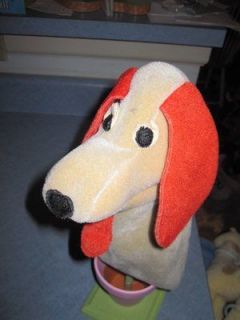 Baby Einstein Original Tan McDonald Dog Red Ears Tounge Hand Puppet