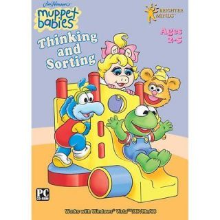 PBS Kids Muppet Babies Thinking and Sorting PC Computer Game Window XP