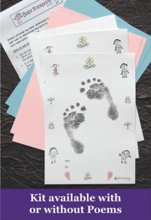 CHARACTER Baby Inkless Wipe Handprint Footprint Kit W8