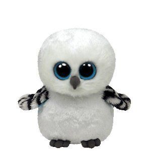 Ty Spells the White Barn Snow Owl Beanie Boos Stuffed Plush Toy