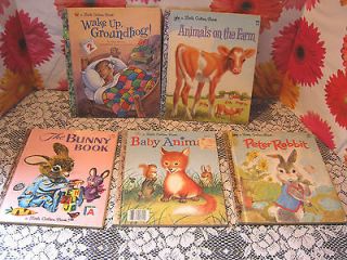 Five Little Golden Books Baby Animals Peter Rabbit The Bunny Book Wake