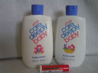 Lot 3 Care Deeply Products Baby Lotion A Bath 1994 Calendar Lip Balm